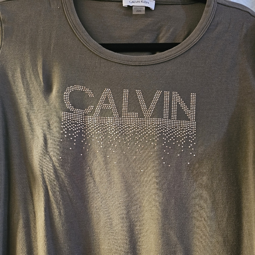 Olive Large Calvin Klien T-shirt dress